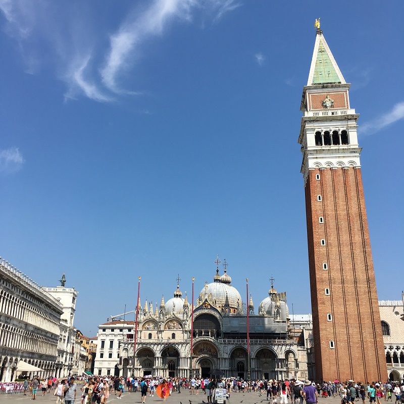イタリア ヴェネツィア サンマルコ広場からの風景