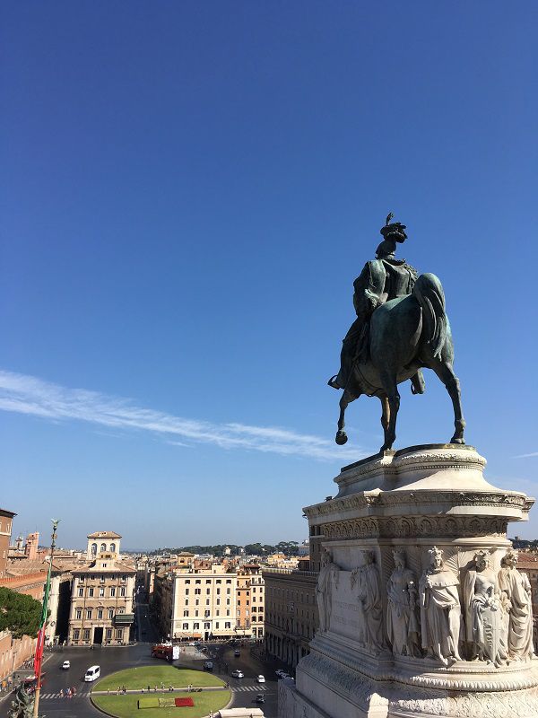 イタリア ローマ ヴィットーリオ・エマヌエーレ2世記念堂 騎馬像