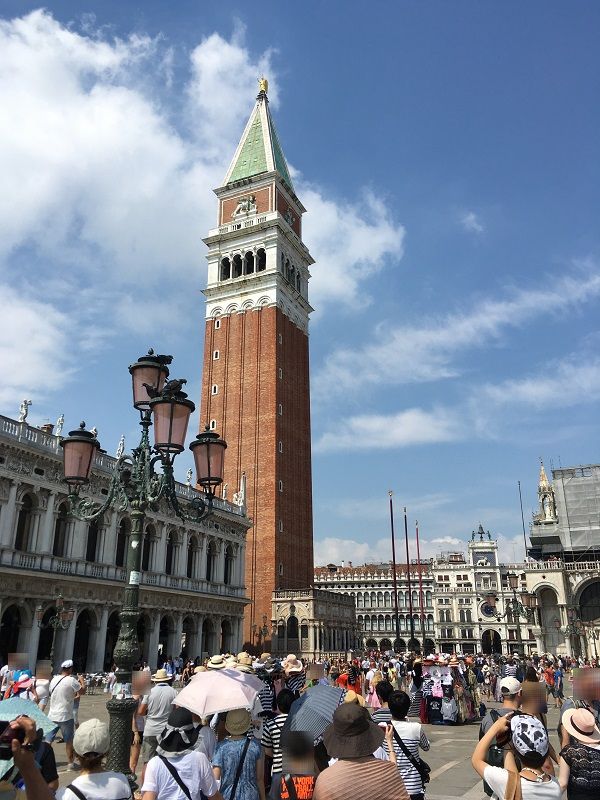 イタリア ヴェネツィア サンマルコ広場の大鐘楼
