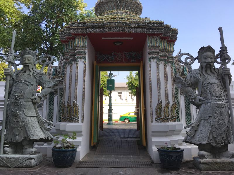 タイ バンコク ワット・ポー 石像