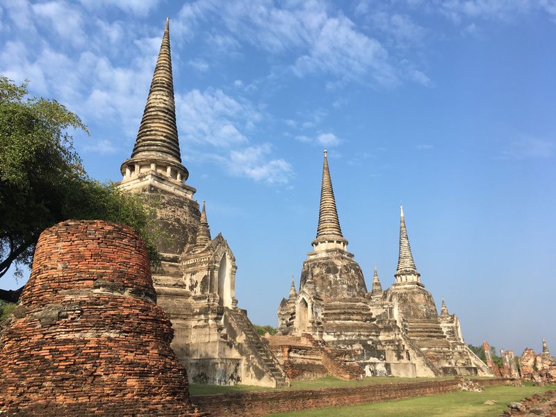 タイ アユタヤ遺跡 ワット・プラ・シーサンペット 仏塔